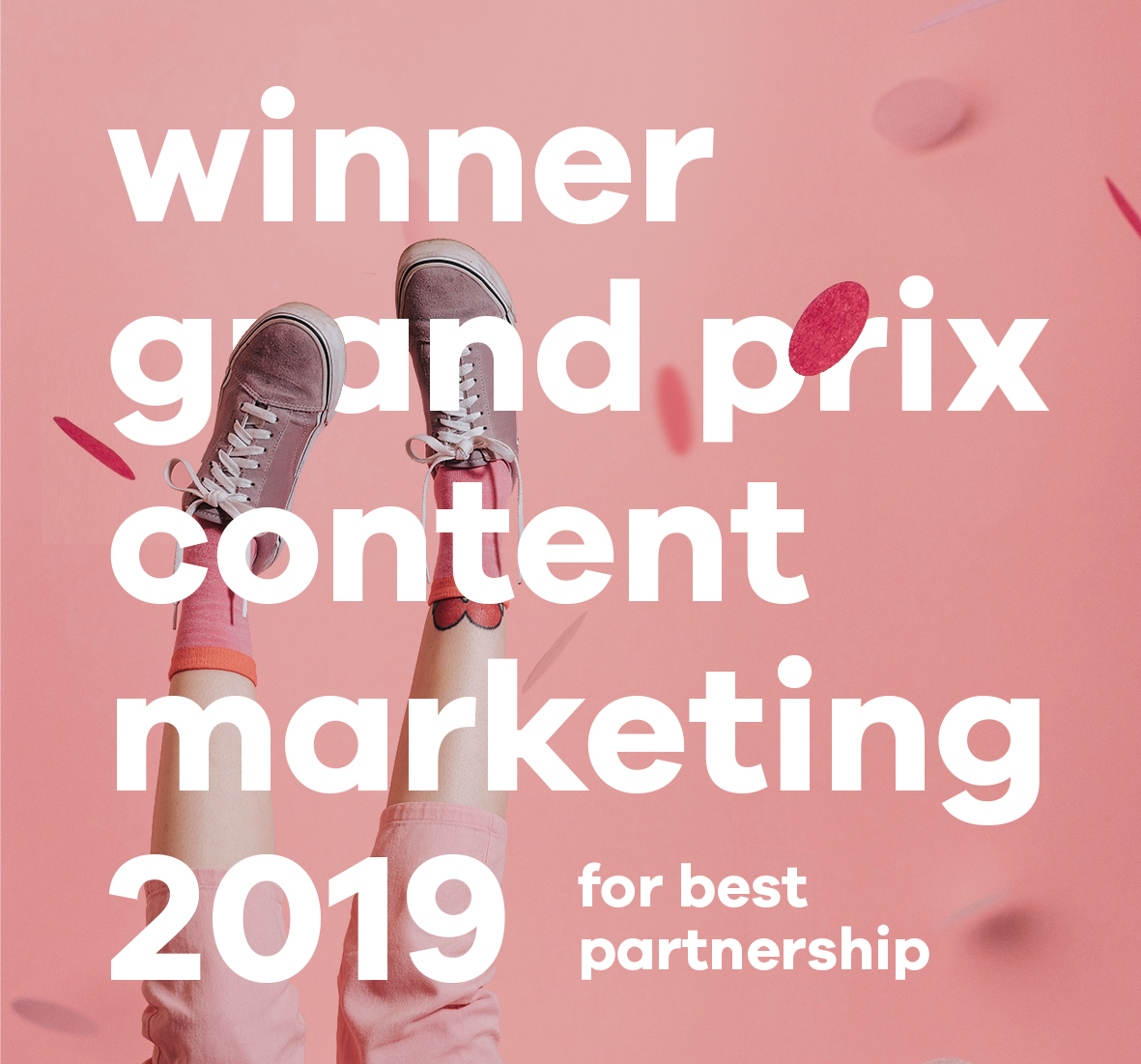DEARDAN&Friends winner Grand Prix Content Marketing Awards 2019 for best partnership