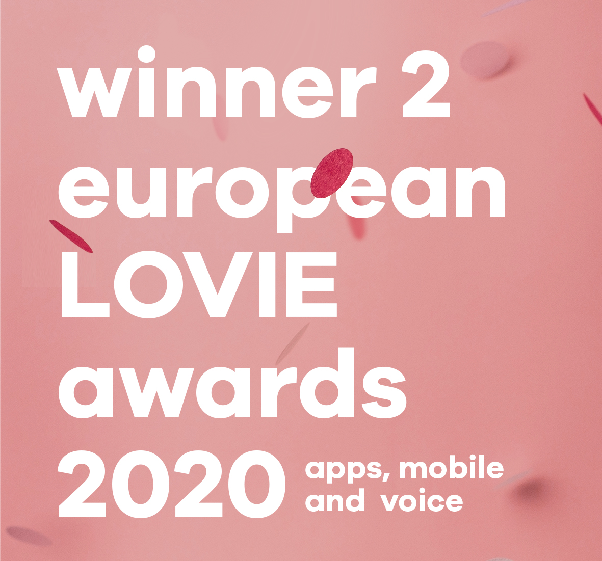 qlinker winner 2 LOVIE Awards (Silver + People's Choice) 2020 for best app | mobile | voice