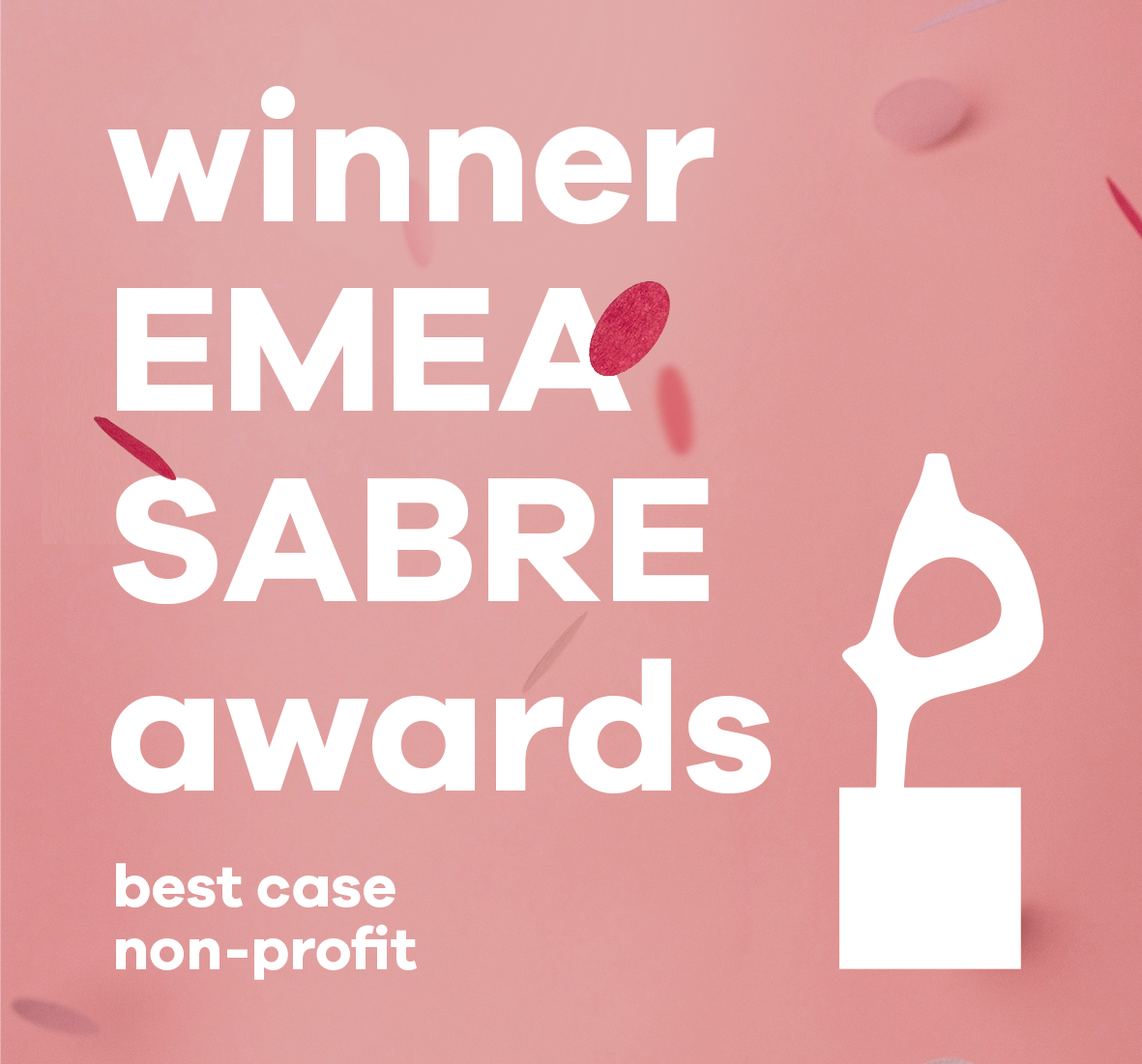 DEARDAN&Friends + Bijl PR winner EMEA SABRE Awards 2020 for best case non-profit