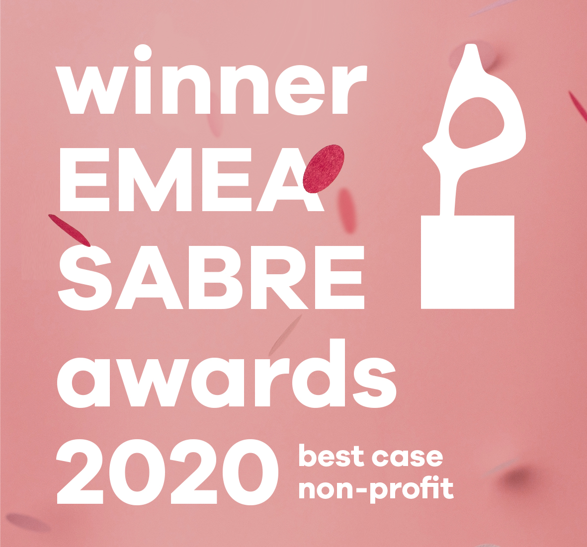 DEARDAN&Friends + Bijl PR winner EMEA SABRE Awards 2020 for best case non-profit