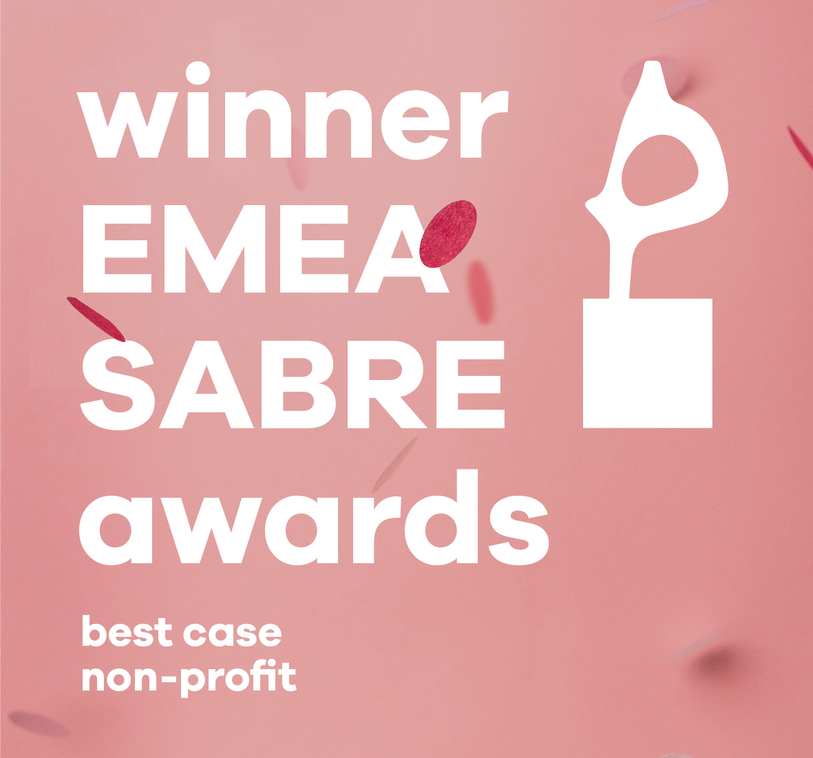 DEARDAN&Friends + Bijl PR winner EMEA SABRE Awards 2020 for best case non-profit