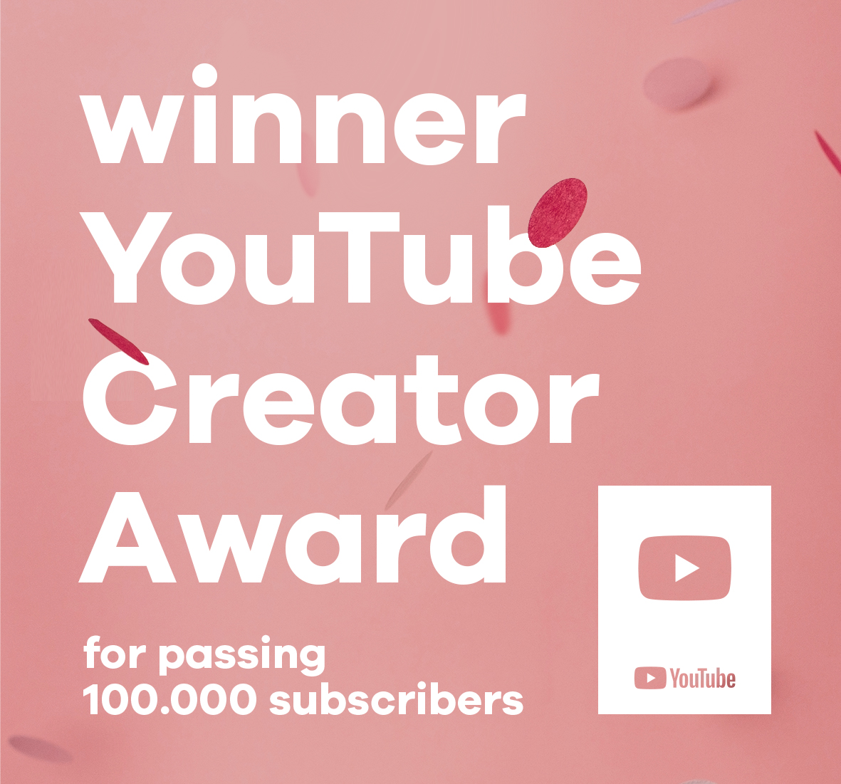 DEARDAN winner silver YouTube Creator Award for passing 100.000+ subscribers to my YouTube music channel in 2024